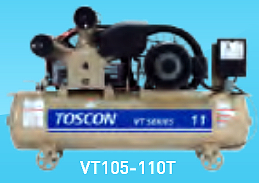 東芝コンプレッサー  タンクマウント型（給油式）圧力開閉器式  VT106-110T
