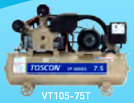 東芝コンプレッサー  タンクマウント型（給油式）圧力開閉器式  VT106-75T