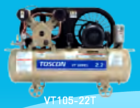 東芝コンプレッサー  タンクマウント型（給油式）圧力開閉器式  VT106-22T