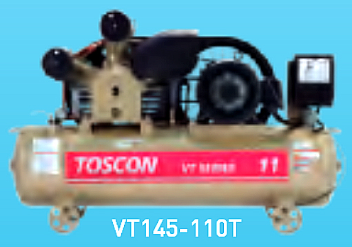 東芝コンプレッサー  タンクマウント型（給油式）中圧 圧力開閉器式  VT145-110T