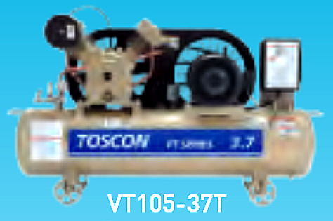 東芝コンプレッサー  タンクマウント型（給油式）圧力開閉器式  VT106-37T