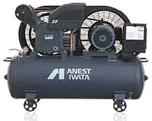 アネスト岩田 コンプレッサー  タンクマウント型（給油式）圧力開閉器式  TLP55EG-10-M6