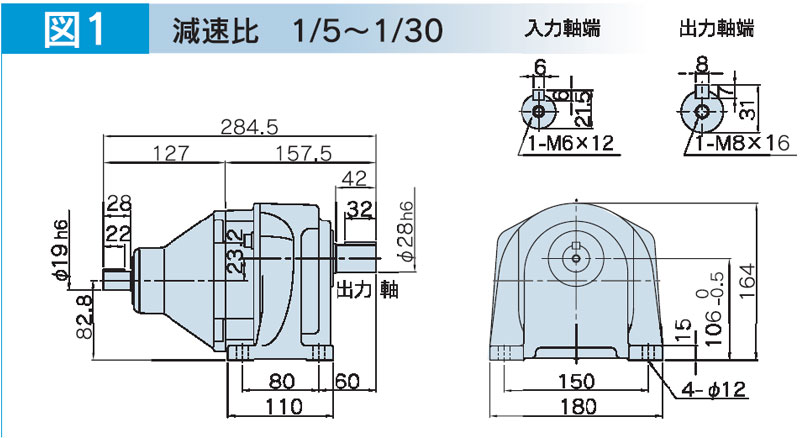 富士変速機ギヤードモータ  VX-Gシリーズ（屋内仕様 脚取付） VX08-015G