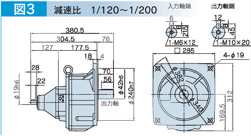 富士変速機ギヤードモータ  VX-GFシリーズ（屋内仕様 フランジ取付） VX08-160GF