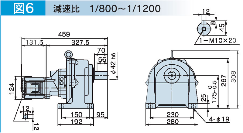 富士変速機ギヤードモータ  VX-Mシリーズ（屋内仕様 脚取付） VX02-K20M