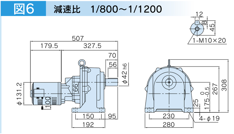 富士変速機ギヤードモータ  VX-Sシリーズ（屋内仕様 脚取付） VX02-K20S