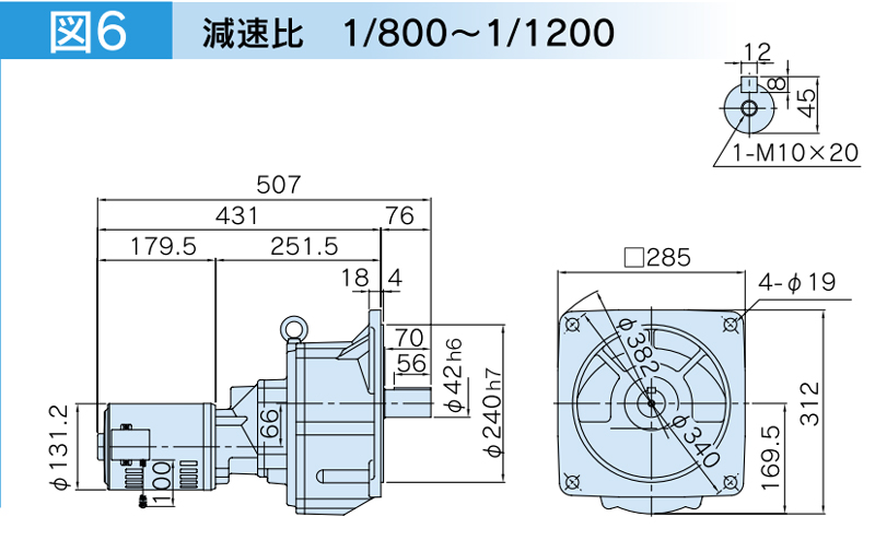 富士変速機ギヤードモータ  VX-SFシリーズ（屋内仕様 フランジ取付） VX02-K00SF