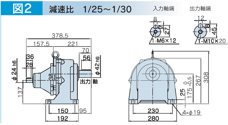 富士変速機ギヤードモータ  VX-EBシリーズ（屋内仕様 脚取付） VX22-025EB