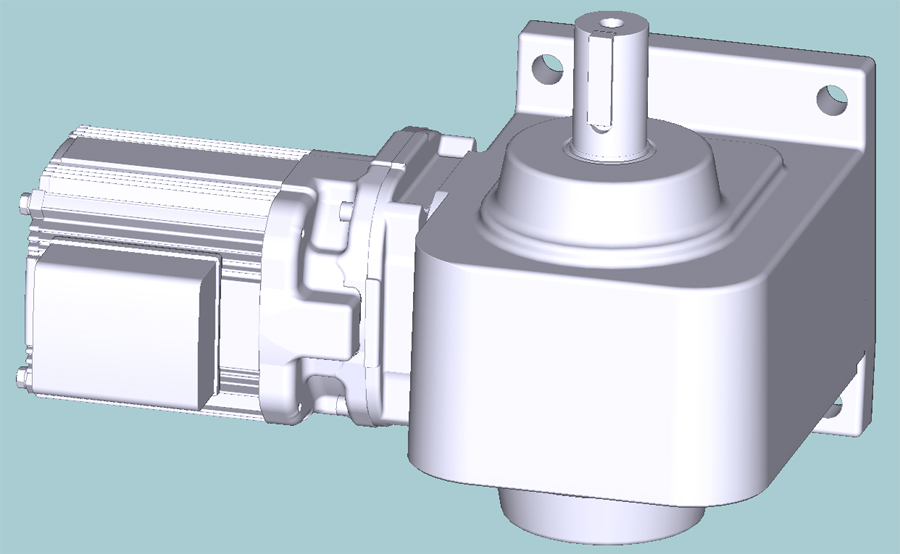 三菱 ギヤードモータ GM-SHYMB-RH-0.4KW-1/10 フランジ形 フェース